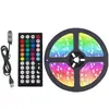 Tiras de Luces LED RGB USB 5050/2835, Sincronización de Música con App Bluetooth, Temporizador Regulable con Control Remoto IR, Luz Ambiental Autoadhesiva, Lámpara Decorativa Cambiante de Color para TV Habitación, Certificado CE ROHS FCC