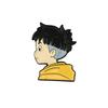 Insignia Metálica Redonda de Personaje de Dibujos Animados Anime Japonés Espantapájaros Totoro Broche Aleación con Goteo de Aceite Accesorios para Bolso