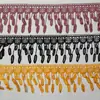 11.5cm de Ancho Encaje con Flecos Soluble en Agua, Bordado de Encaje Soluble en Agua Accesorios de Ropa DIY, Accesorios para el Cabello, Flecos para Escenario, Accesorios para Prendas