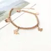 Nueva oferta especial pulsera de acero inoxidable con cuentas y colgante de cruz transfronteriza, alta calidad para mujer, cuenta redonda, acero de titanio, cordón elástico