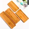 Bandeja Pequeña para Té, Bandeja de Madera para Juego de Té, Posavasos Individual para Taza de Té, Bandeja Pequeña de Madera para Taza de Té Doméstica, Bandeja para Snacks, Bandeja Pequeña Sencilla de Madera