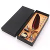 Pluma de inmersión retro estilo europeo Pluma de pluma de pavo real británica Pluma metálica húmeda para estudiante Traje de regalo de cumpleaños