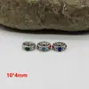 Suministro Directo de Fábrica de Cuentas Espaciadoras de Aleación de Plata de Xizang con Goteo de Aceite, Accesorios de Bodhi de Estrella y Luna, Accesorios para Joyería DIY al por Mayor