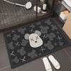 Tapete de piso suave de barro de diatomeas para baño, puerta de baño, absorbente, de secado rápido, antideslizante, tapete para pies, tapete para inodoro de baño