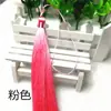 Ventilador de Borla de Seda de Gelo de 13cm de Comprimento Cortina de Orelha de Borla Marcador de Página de Borla Decoração Pendente Acessórios de Vestuário de Borla