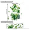 Uma Variedade de Folha de Tartaruga Tropical Planta Verde em Vaso Criativo Adesivos de Parede Loja Casa Decoração de Fundo Adesivos Removíveis Autoadesivos