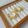 Zhang Yueer Ma Zong Aretes de Arco Igual Diseño Nicho Femenino Exagerado de Alto Grado Plata Idos Aretes de Aro Ancho