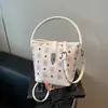 Bolso Pequeño de Gama Alta para Comercio Exterior para Mujer 2025 Nuevo Bolso de Mano con Textura Nicho Versátil Bolso Tipo Cubo Bolso Bandolera de un Solo Hombro