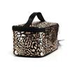 Bolsa de Cosméticos Estilo Ins con Logo Estampado Bolso de Mano de Gran Capacidad Bolsa de Cosméticos con Estampado de Leopardo