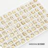 Dongzhou 8*6MM broca de fundo plano octogonal longa 2025 nova broca de unha de esmeralda flash para joias de unha atacado