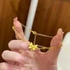 Novo estilo chinês pulseira de laço de princesa dourado areia feminina livro vermelho explosões amor pulseira de dupla camada de luxo leve atacado