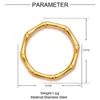 Acero de Titanio Geométrico Vintage DIY Colgante de Collar Hebilla Ots Redondo de Bambú Joker Acero Inoxidable Collar Pendiente de Aretes para Mujer