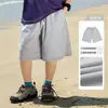 Pantalones Cortos Frescos para Niños Colección Verano 2026 Pantalones Deportivos Transpirables a la Rodilla para Niños Mayores Pantalones Cortos Casuales Modernos