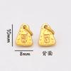 Ping An Joy Colgante de Oro Arena Colgante Pulsera DIY Accesorios de Pulsera Gufa Oro Marca Xiaofu Accesorios de Cuentas de Campana