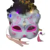Máscara de Zorro Brillante Cara de Gato Niños Adultos Área de Diversiones Venta al por Mayor Cosplay Actuación Media Cara Juego de Rol Lindo