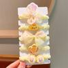Cuerda para el pelo con cabeza de Kulomi linda para mujer y niño, anillo para el pelo, no daña el pelo del bebé, cuerda para el pelo de niña, anillo de intestino delgado para niñas