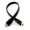 Cabo HDMI Colorido Plano HDMI Cabo de Alta Definição 1.4V Set-Top Box HDMI Cabo de Alta Definição Interface Dourada de Áudio