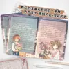 Nuevo Cuaderno de Páginas Completas a Color A5 Bouquet Sakura Chica Anime Cuaderno de Cuero Sakura Diario de Cuero de Dibujos Animados para Estudiantes