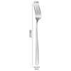 Garfo de colher de aço inoxidável 304 estilo coreano ins estilo de colher Internet Celebrity Tableware de alto valor de cor doméstico longo cabo engrossado garfo de colher