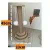 Brinquedo para gato por atacado coluna arranhador moedor de garras resistente ao desgaste arranhão auto-hi placa arranhadora para gato madeira maciça vertical giratória brinquedo para gato