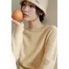 Comentarios sobre el suéter de cuello alto "Little Warm Heater" de cachemira suave y lana australiana, capa base para mujer Otoño/Invierno 2026