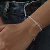 Explosões da Amazon três pulseira de diamante de drenagem feminina toda em diamante simples moda europeia e americana joias fábrica venda direta atacado