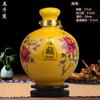 Jarra de vino de cerámica Jingdezhen de 3 kg, 5 kg y 10 kg, paquete de sellado, botella de vino, sellado, botella vacía, jarra de vino, jarra de vino