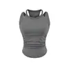 Chaleco de Yoga para Mujer 2026 con Almohadillas Fijas en el Pecho, a Prueba de Impactos, Corte Ajustado, Fruncido, Adelgazante, Versátil, Secado Rápido, Chaleco Deportivo de Fitness