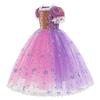 Vestido de princesa de comercio exterior transfronterizo Halloween ropa para niños vestido nuevo lentejuelas pelo largo vestido de princesa pelo largo Princesa una generación