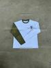 Estilo Europeo y Americano Ins Transfronterizo Elegante Impresión en Color Oscuro Contrastante Combinación de Colores Sudadera de Cuello Redondo Pulóver de Manga Larga Camiseta Retro Y2K
