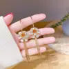 Brincos de Corrente Longa com Garras Exageradas Elegantes de Prata S925 com Strass para Mulheres Brincos com Franjas de Diamante Colorido Europeus e Americanos Brincos da Moda
