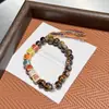 Pulsera de Cerámica Jingdezhen Nueva Pulsera de Cerámica China Joyería Estudiante Estilo Tíbet Cuerda Trenzada a Mano Puesto Regalo para Estudiante