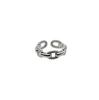 Anillo de cadena de estilo simple, de lujo, de alta gama y temperamento de diseño de nicho para mujer, nuevo estilo 2023 de alta gama