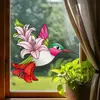 Cbccht137-142 Patrón de Colibrí Transfronterizo Colorido de Doble Cara Pegatina para Esquina de Ventana Pegatina de Vidrio Decoración de Ventana para el Hogar Pintura