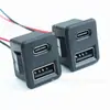 Enchufe hembra de doble puerto USB-A+Tipo-C empotrado con cable combinación A+C para interfaz de carga de batería de almacenamiento de energía de vehículo eléctrico