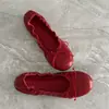 Zapatos planos cómodos de suela blanda para mujer, nuevo modelo 2026 bailarinas con lazo, mocasines sin cordones, zapatos para mujer de talla grande
