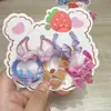 Lindo Kit de Gomas para el Cabello para Niños, Bandas para el Cabello de Bebé que No Dañan el Cabello, Cuerdas para el Cabello de Dibujos Animados para Niñas, Anillos para el Cabello del Tamaño de un Pulgar, Dulces Anillos de Toalla