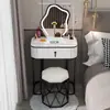 Tocador minimalista, tocador nórdico de lujo ligero, tocador de tamaño pequeño, tocador mini moderno para dormitorio nuevo