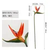 Preço de Fábrica para Flor de Ave-do-Paraíso Artificial Realista, Haste Única, Flores Artificiais e Acessórios de Plantas Verdes, Flor Falsa Decorativa, Dropshipping Disponível