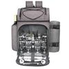 Mochila Popular Transfronteriza Personalizada Set de Vajilla Estilo Camping Bolsa de Picnic Bolsa de Hielo Refrigerada Aislada Mochila Multifuncional para Vino Tinto