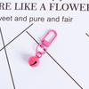 Creative Color Paint Porta Fivela Bell Keychain Saco Pingente Decorações Personalizadas Simples DIY Material Ornamentos Suspensos
