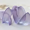 Gola Plissada Roxa Material Artesanal DIY Acessórios de Renda Dupla Camada Punhos de Roupa Cinto de Gaze de Neve Franzido