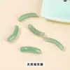 Cristal Natural Ágata Ágata Puente Tubo Curvado Pulsera Trenzada Hecha a Mano DIY Colgante Curvado Accesorios Antiguos Venta al por Mayor
