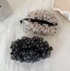 Pinza de Plátano de Organza con Puntos Corbata Cola de Caballo Alta Pinza Vertical Simple Moda Estilo Coreano Accesorios para el Cabello Coreanos Sensación de Lujo Ligero Pinza para el Cabello para Mujeres