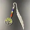 Marcador de Página Árvore da Vida Pedra Colorida Série Pena de Cristal Jade Retrô Fonte de Comércio Exterior Transfronteiriça Amazon eBay