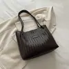 Estilo Coreano 2026 Retro Casual para Viajes Diarios Bolso de Gran Capacidad Moda Femenina Bolso de Hombro Único Versátil Bolso Tote Tejido