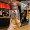 Copo de Vidro Retro Americano, Moderno e Estiloso, Portátil com Tampa, Resistente ao Calor, à Prova de Vazamentos, Copo de Café para Casal