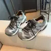 Zapatos de Papá Estilo Rock 4.5cm de Suela Gruesa Transpirables Nuevos Versátiles para Exteriores Principios de Otoño Todas las Estaciones Casuales Deportivos Zapatos de Papá para Mujer