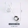 Cuchara Redonda Coreana 316 Acero Inoxidable de Dibujos Animados Cuchara para Postre de Alto Valor Cuchara con Fondo Plano Mango Largo para Comer