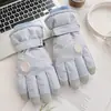 Luvas femininas em formato de coração para andar de bicicleta elétrica, forradas com fleece, quentes, à prova de vento, à prova d'água, luvas de esqui com tela sensível ao toque, fofas e compatíveis com tela sensível ao toque